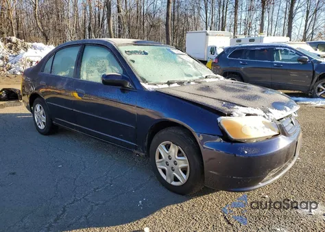 2003 Hond Civic Lx z USA, uszkodzony, nr VIN 2HGES16553H626251